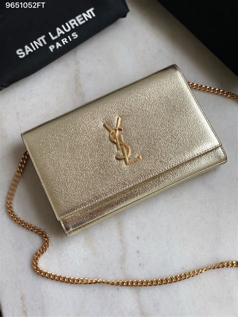 ysl gold chain bag|ysl bag wallet on chain.